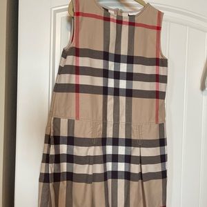 Authentic Burberry girl dress size 12